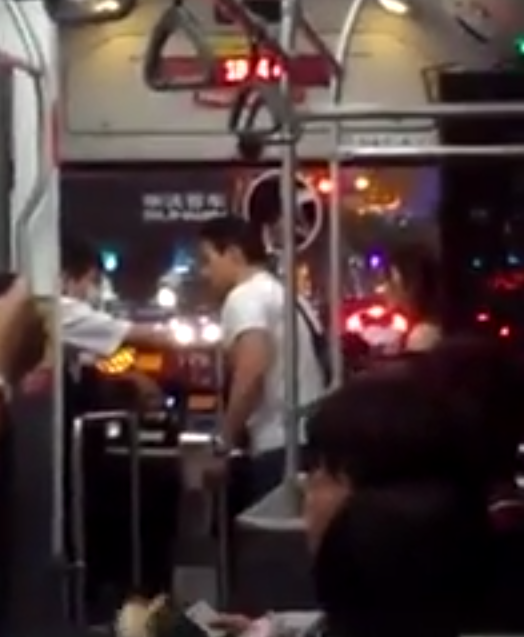 American Asian Yelling at Bus Driver in Taiwan