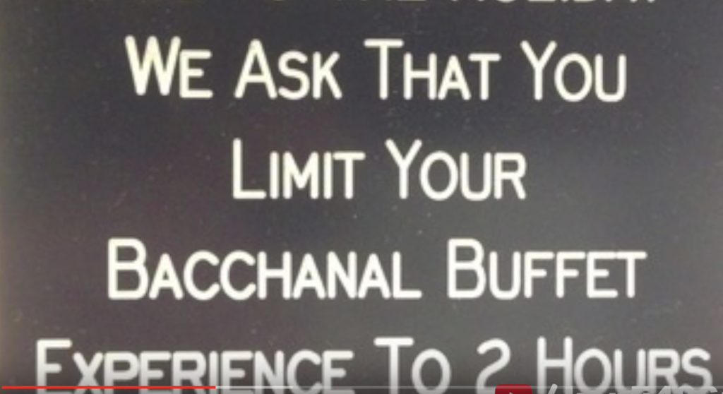 Bacchanal Buffet Time Limit
