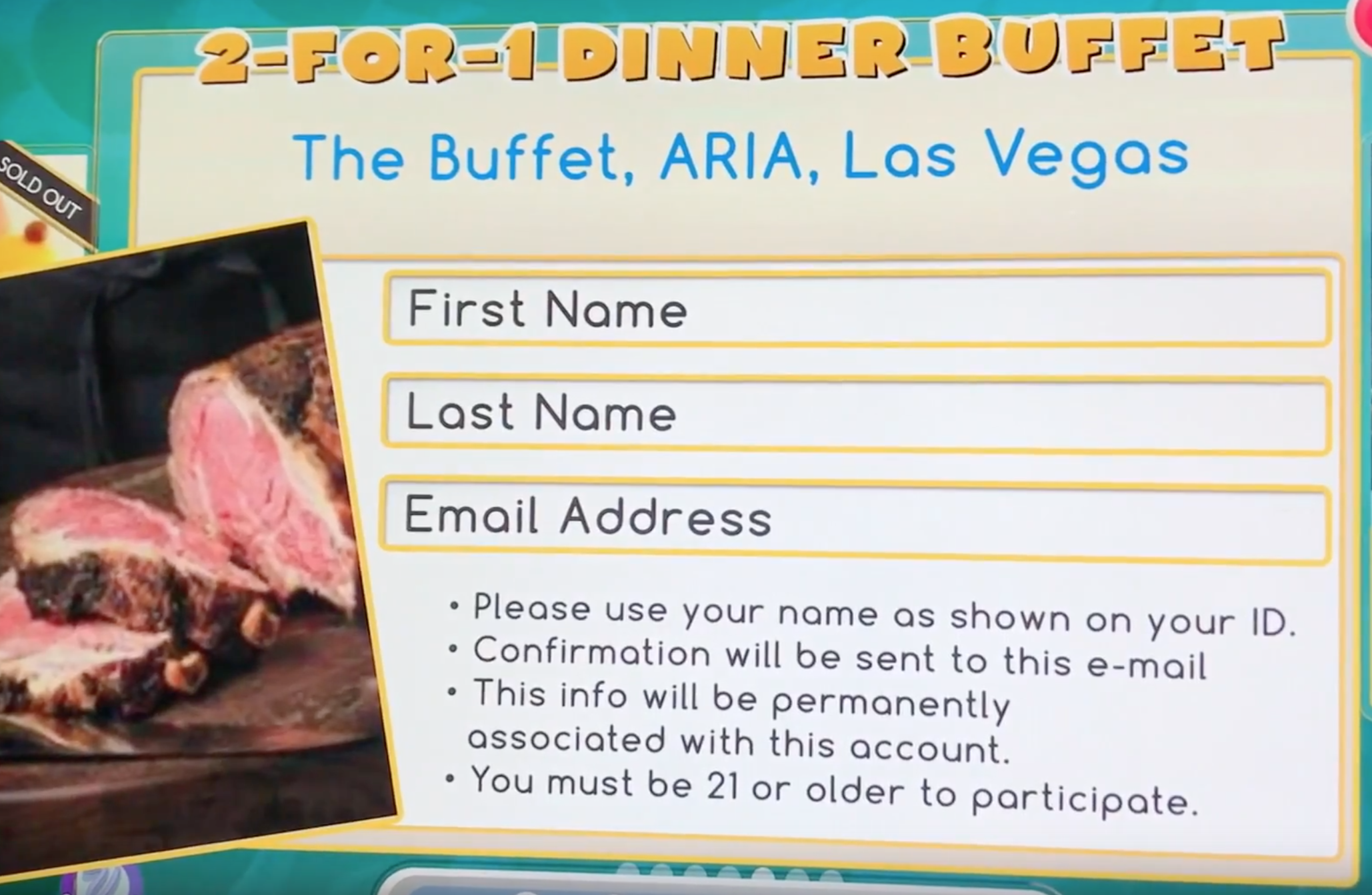 How to Get Free Aria Buffet Discount Pass Coupon