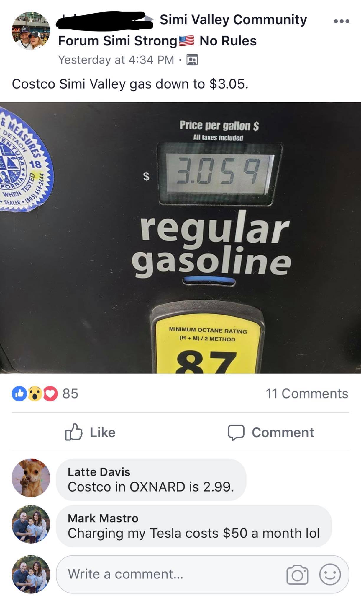 Gas Price vs EV
