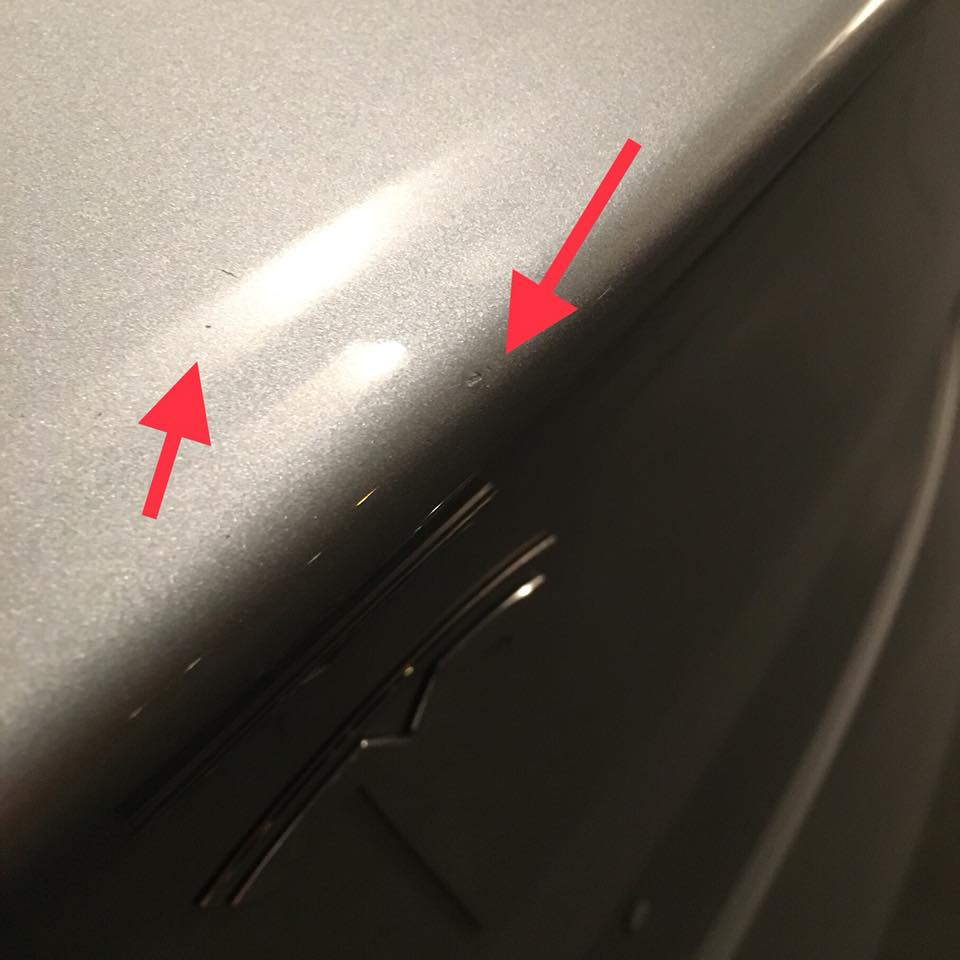 Model 3 Paint Defects