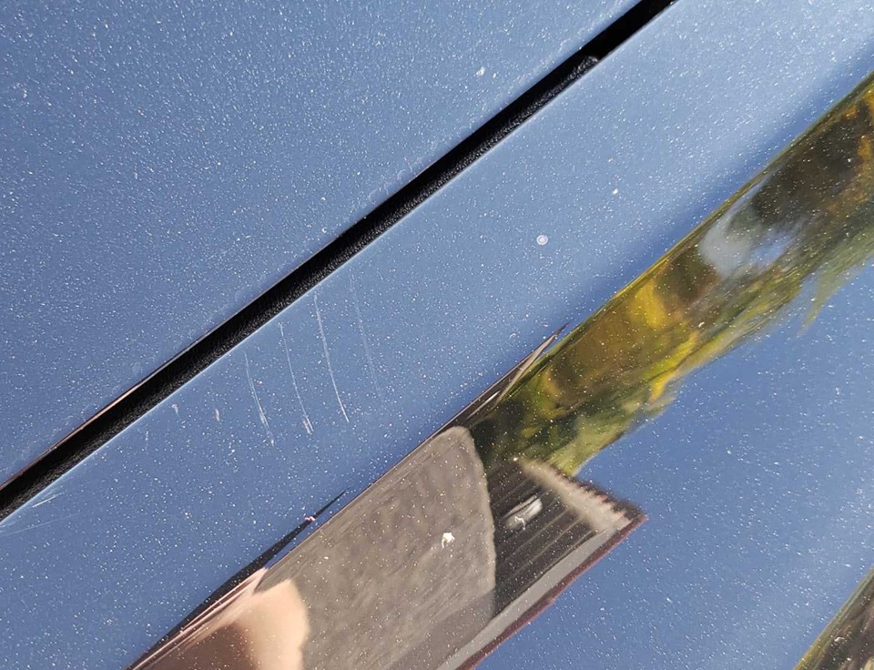 Model 3 Paint Scratched