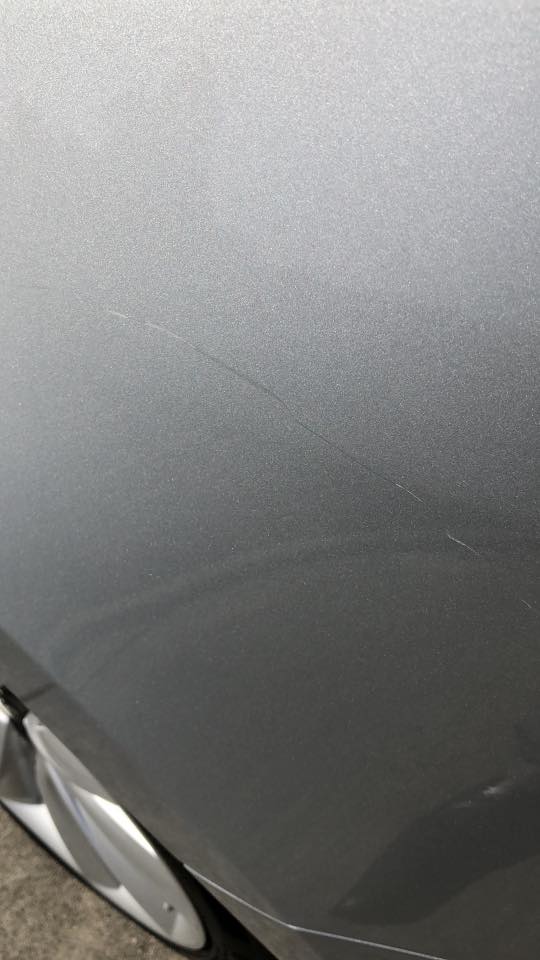 Tesla Model 3 Scratched