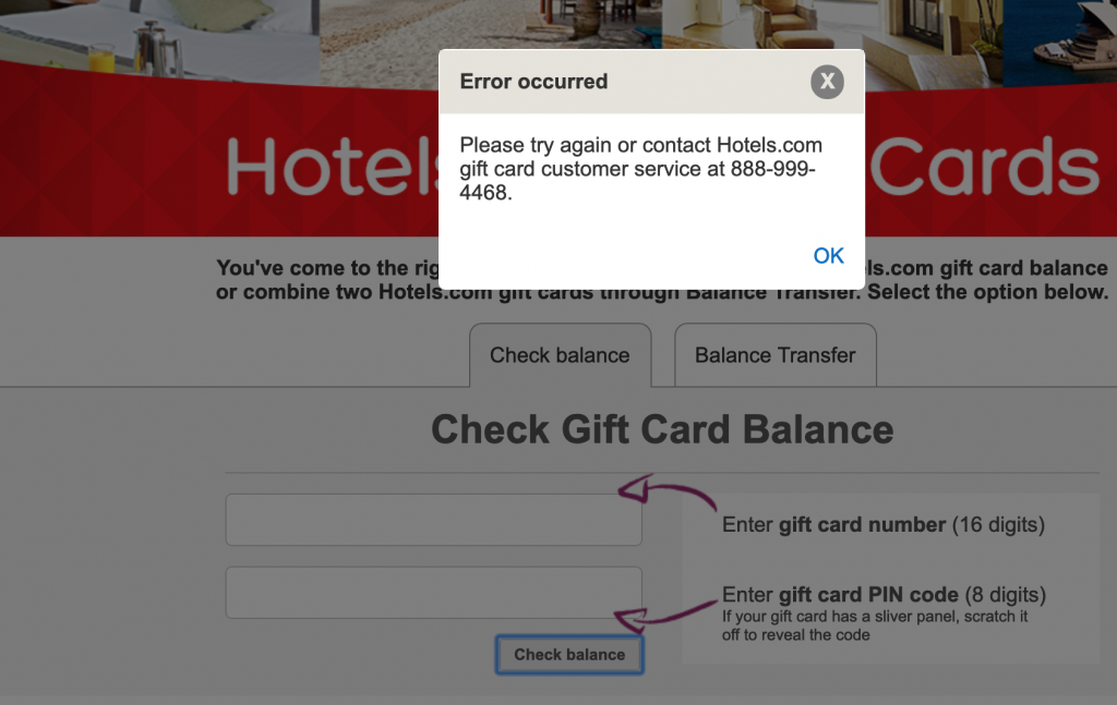 Hotels Com Gift Card Tool Is Broken When Will It Be Back Up Mashew Com