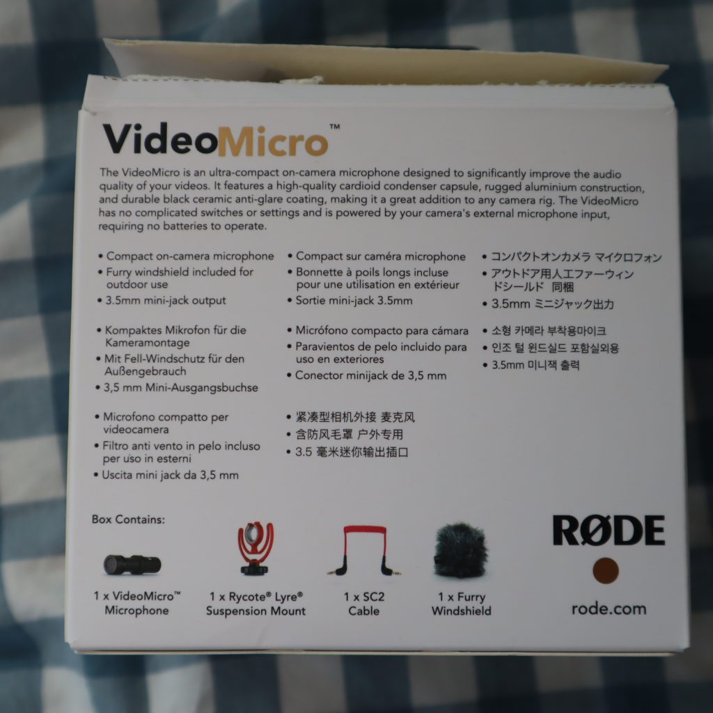 Rode Videomicro Genuine Retail Box Package